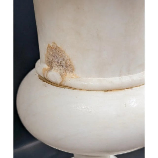 Metal Mid 20th Century Mid-Century Modern Alabaster Lamps - a Pair For Sale - Image 7 of 18