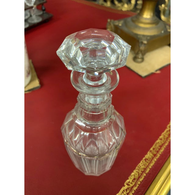 Wood & Crystal Liquor Cabinet, 16 Pieces For Sale - Image 4 of 6