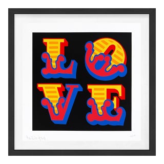 Ben Eine, Love, Hand Signed Screen Print, Street Art, 31 X 31 In. Framed For Sale