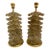 Pair of Murano Fume’ Glass “Ruffle” Lamps For Sale