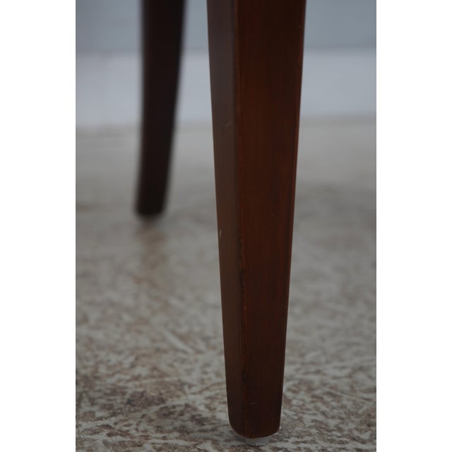 Set of 8 Henredon Mahogany Shield Back Dining Chairs For Sale - Image 12 of 18