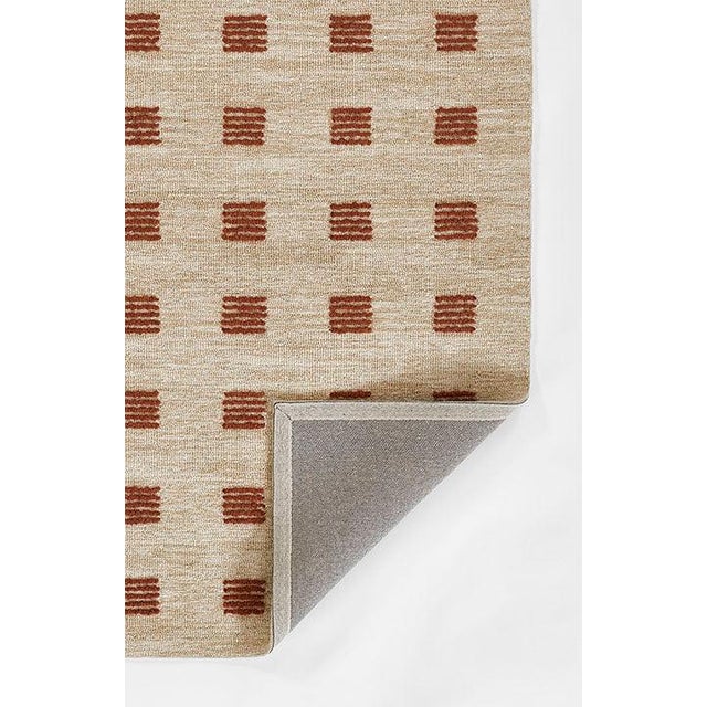 Momeni Archer Geometric Rust Hand Tufted Area Rug 2' X 3' For Sale - Image 10 of 11