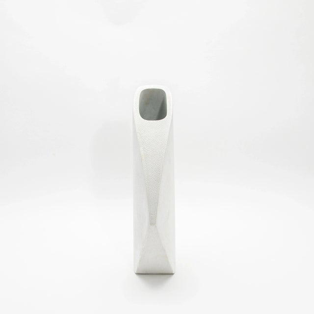 Animal Skin Modern Shagreen Vase by R&y Augousti For Sale - Image 7 of 12