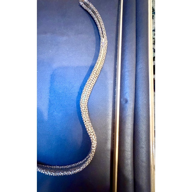 Vintage 18 Karat Yellow Gold 55.5 Gm Choker Link Like Chain Unisex, 16" Necklace For Sale - Image 9 of 18