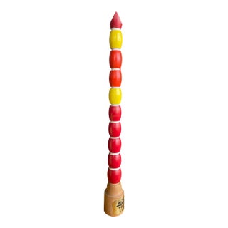 60s Fred Bassetti Space Age Totem Pole Wood Sculpture World's Fair Seattle 1962 For Sale