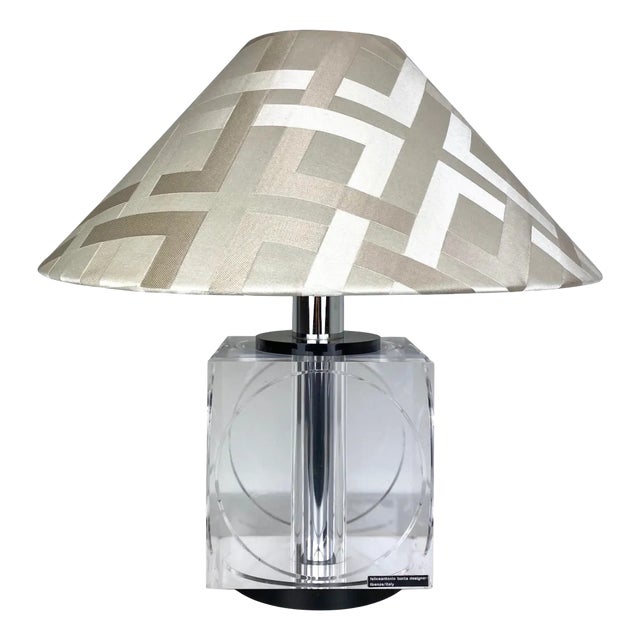 Acrylic Table Lamp by Felice Antonio Botta, Italy, 1970s For Sale