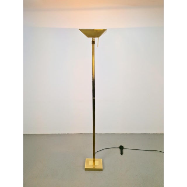 Hollywood Regency Vintage Brass Floor Lamp from Deknudt, 1970s For Sale - Image 3 of 17