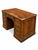Vintage Oak Pedestal Desk with Drawers, 1940s For Sale - Image 4 of 8