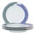 Ribbon Porcelain Salad Plates, Set of 4 For Sale