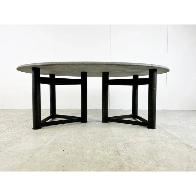 Oval Dining Table in the Manner of Jan Vlug, 1970s For Sale - Image 10 of 11