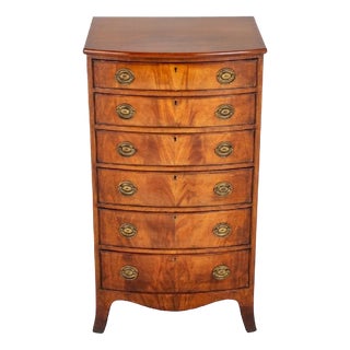 Regency Style Bow Front Chest of Drawers, 1920s For Sale