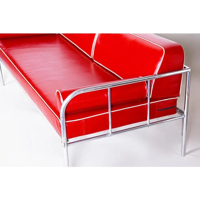 Made by Vichr & Co., a renowned Czech furniture manufacturer. This item features classic Bauhaus design elements. Elements...