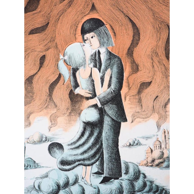 Raymond Peynet, Zodiac Sign, Leo, Original Engraving For Sale - Image 5 of 7