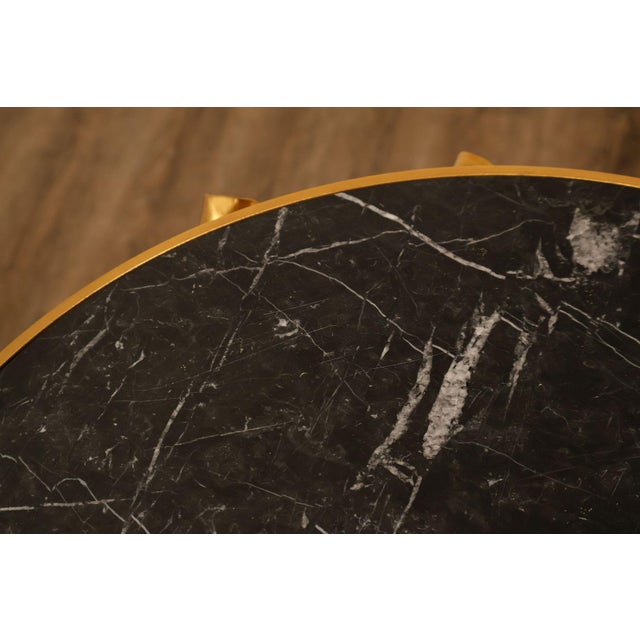 Fine Quality Bronze And Marble Louis XVI Style Gueridon Table For Sale - Image 4 of 18