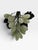 Textile Vintage Chinese Hand-Carved Jade & Hardstone Grape Cluster on Silk Wrapped Stem For Sale - Image 7 of 8