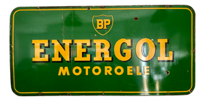 Large BP Energol Sign in Enamel, 1950s