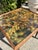 Pair of Vintage Resin Mottled Pebble Top Nesting Side Tables, Set of 2 For Sale - Image 9 of 14