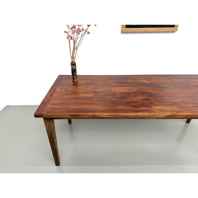 Oak Dining Table with Tapered Legs, 1970s For Sale - Image 6 of 18