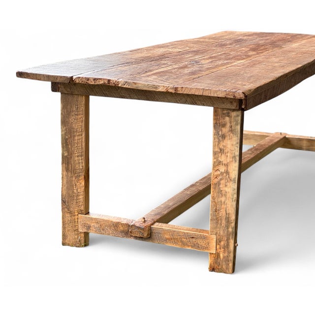 French Farmhouse Dining Table – Reclaimed Wood - 72" For Sale In Columbia, SC - Image 6 of 9