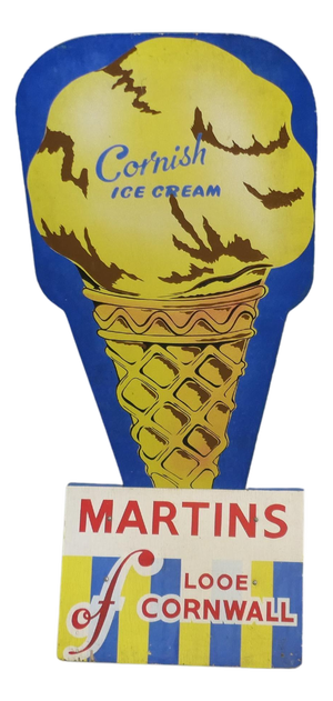 Vintage Ice Cream Advertising Sign, 1950