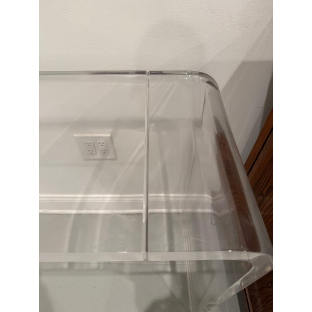 Lucite Console Table For Sale - Image 9 of 10