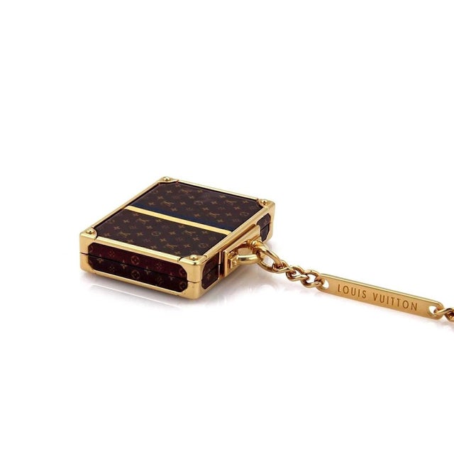 Louis Vuitton Mid 20th Century Louis Vuitton Monogram Alzer Bag Charm With Mirror Key Ring For Sale - Image 4 of 5
