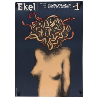 1965 Vintage German "Repulsion" Film Poster For Sale