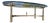 Vintage 1960s Oval Italian Solid Brass & Glass Top Coffee Table For Sale