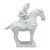 Blanc De Chine Figure on Horseback Sculpture For Sale