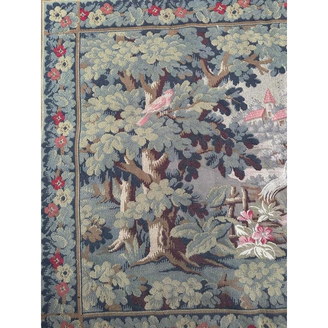 Mid-Century French Aubusson Style Jaquar Tapestry by La Filandière, 1950s For Sale - Image 10 of 18
