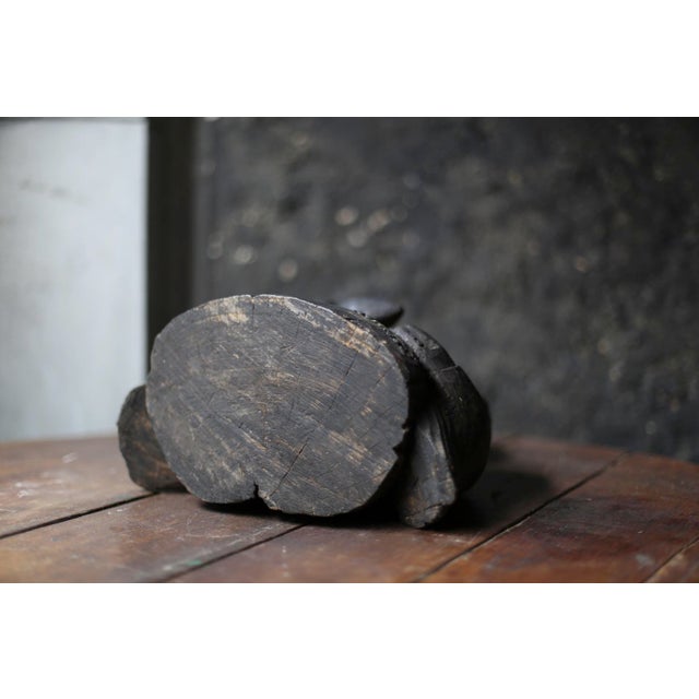 Early 19th Century Antique Wood Figure “Kobo Daishi” For Sale - Image 11 of 12