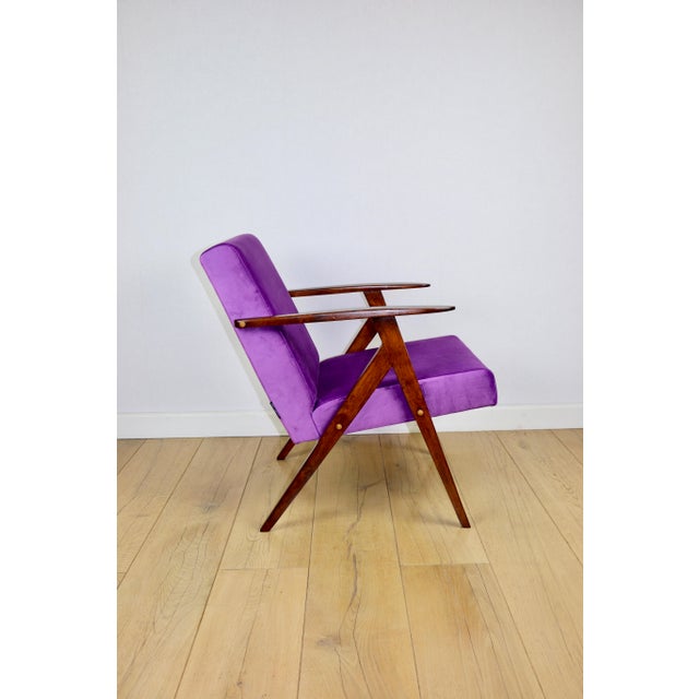 Pink Vintage Light Blue Var B310 Armchair, 1970s For Sale - Image 8 of 11