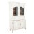 19th Century French Gray Painted Pine Vitrine Display Cabinet For Sale