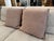Contemporary Feather & Down Chunky Knit Mocha Throw Pillows, Pair For Sale - Image 3 of 12