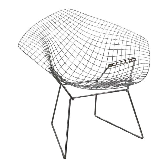Harry Bertoia for Knoll Wire Diamond Chair Mid Century Modern For Sale