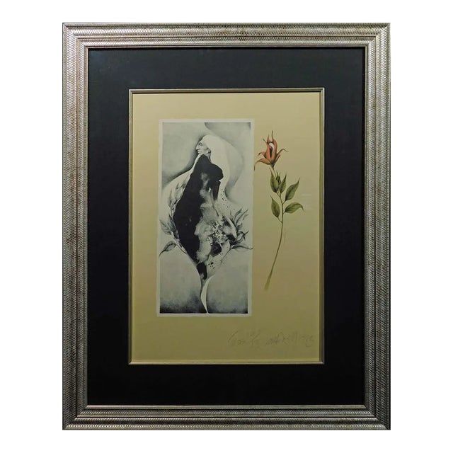 Frank Howell "Eos" Custom Framed 1983 Hand Signed Fine Art Lithograph For Sale