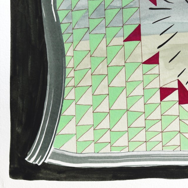 Untitled (Ppr385) - Colorful Vibrant Abstract Mixed Media Art on Paper Original Artwork by Max Manning For Sale - Image 4 of 6