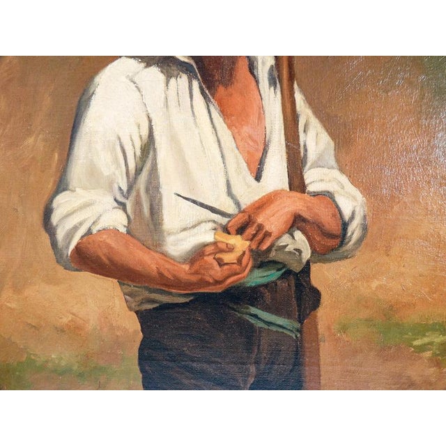 Sebastiano Panunzi, Self-Portrait, Oil on Canvas For Sale - Image 6 of 18