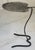 Metal Vintage Salterini Lily Pad Drink Table / Garden Table in Raw Metal For Sale - Image 7 of 12