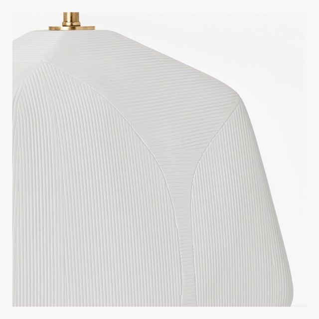 Visual Comfort Hable by Visual Comfort Studio Hable Tallulah Table Lamp in Matte White Ceramic For Sale - Image 4 of 7