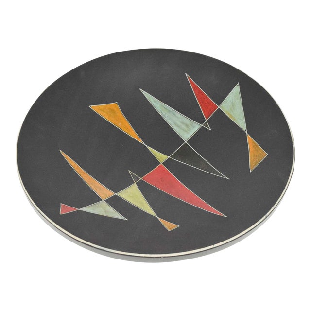 Mid 20th Century Oeganda Signed Mid Century Pottery Bowl For Sale