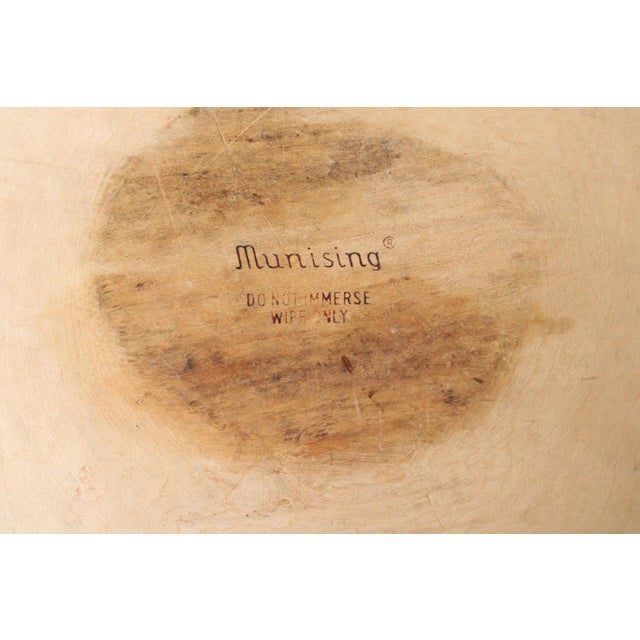 1950's-1940's "Munising" Carved Wood Bowl For Sale - Image 4 of 5