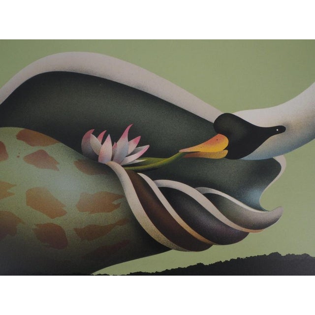 Modern Jean-Paul Donadini, Le cygne et le coquillage, Lithograph For Sale - Image 3 of 8