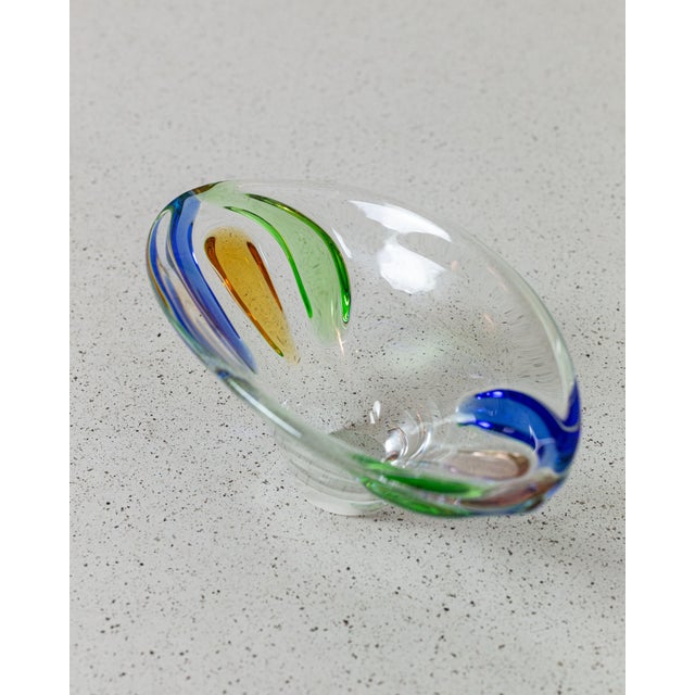 Mid-Century Modern Bohemia Glass Bowl by Frantisek Zemek For Sale - Image 3 of 3