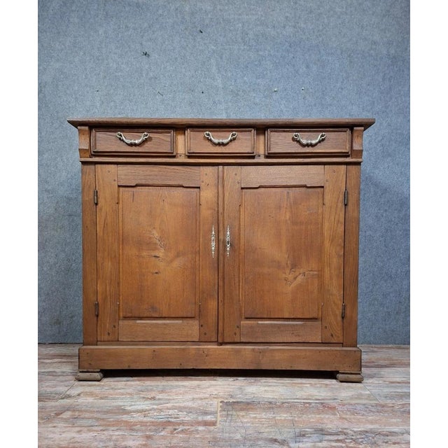 Antique Brown Wooden Sideboard For Sale - Image 10 of 10
