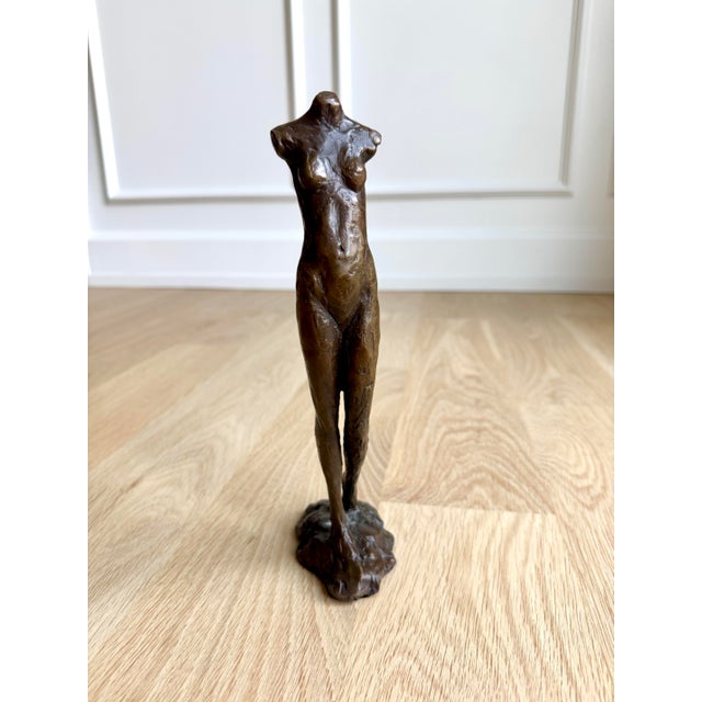 Metal Late 20th Century Tom Corbin Signed Limited Edition Bronze Female Torso Sculpture, 36/40 For Sale - Image 7 of 12