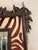 1970s Large Ralph Lauren Style Zebra Mirror by Maitland Smith For Sale - Image 5 of 7