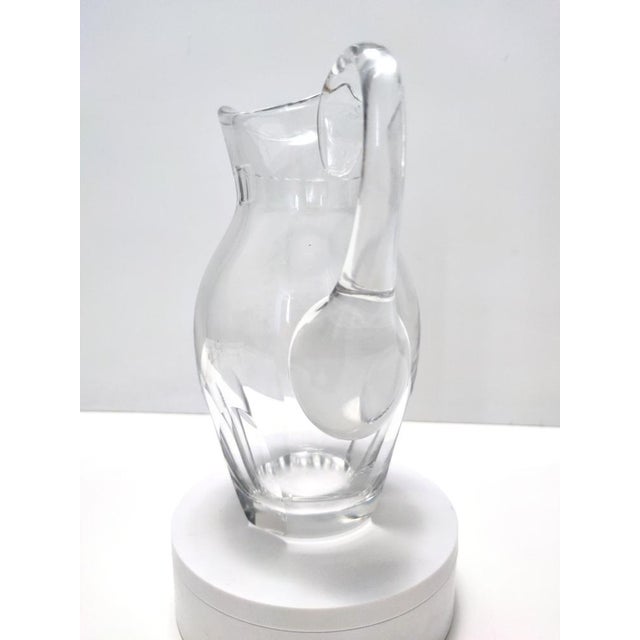 Glass Clear Crystal Pitcher from Baccarat, 1960s For Sale - Image 7 of 11