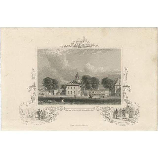 Puritans Landing in America Vignette, 1850, Paper | Chairish