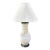 Mid Century Incised Glazed Lamp For Sale
